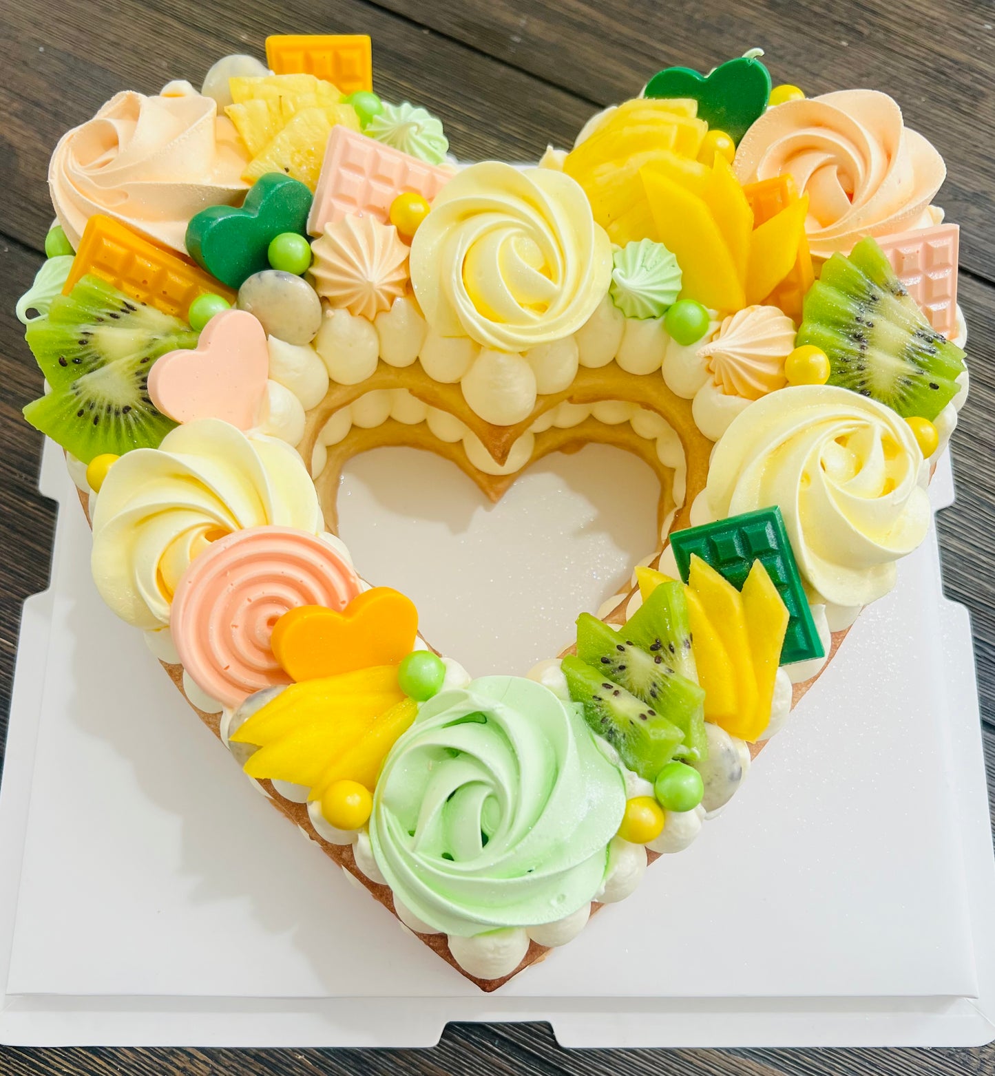 heart shaped cake