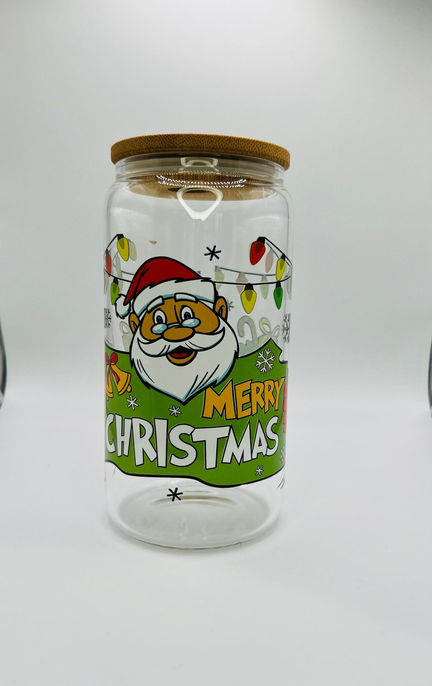 Christmas UV DTF glass can