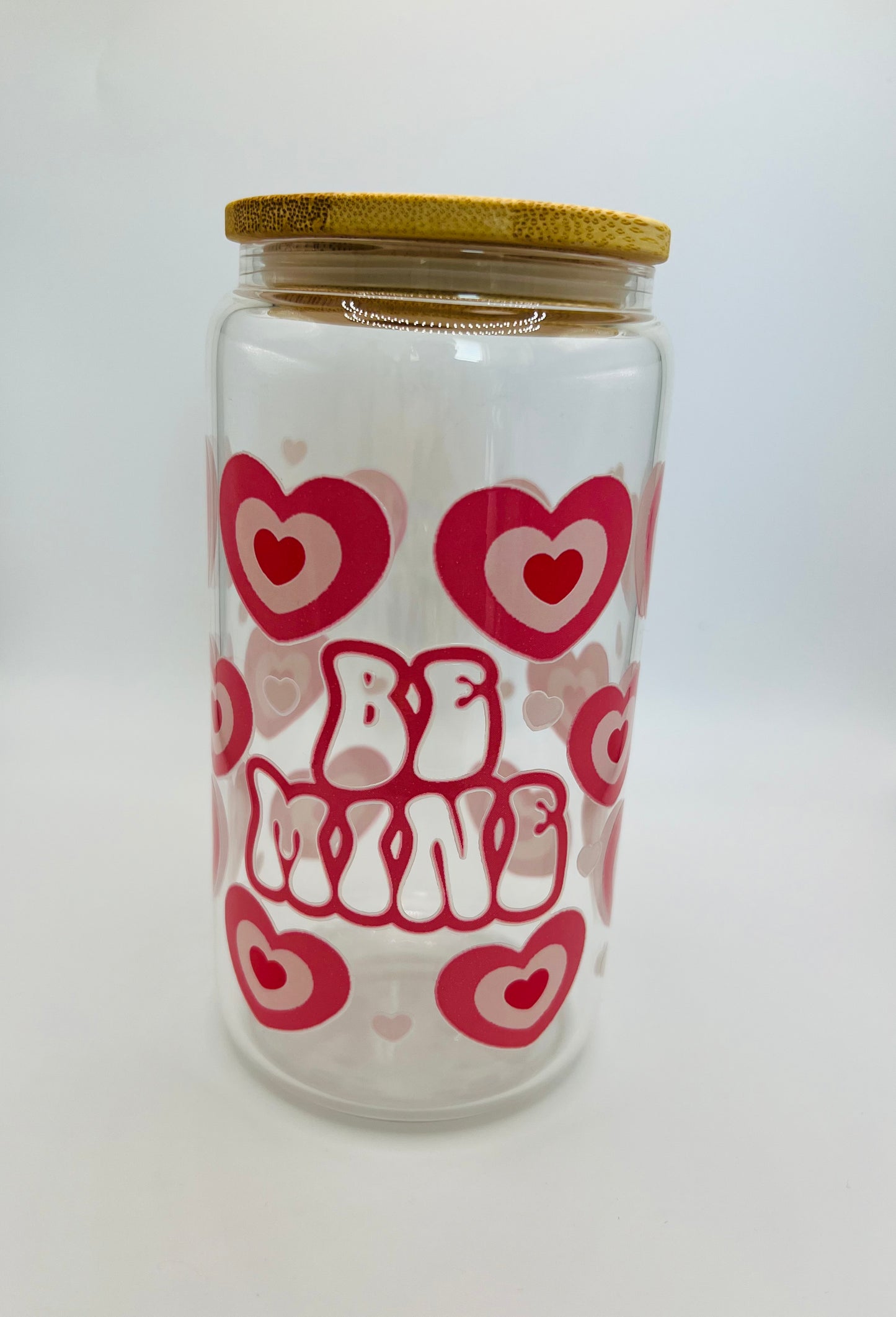 Valentines Glass cans