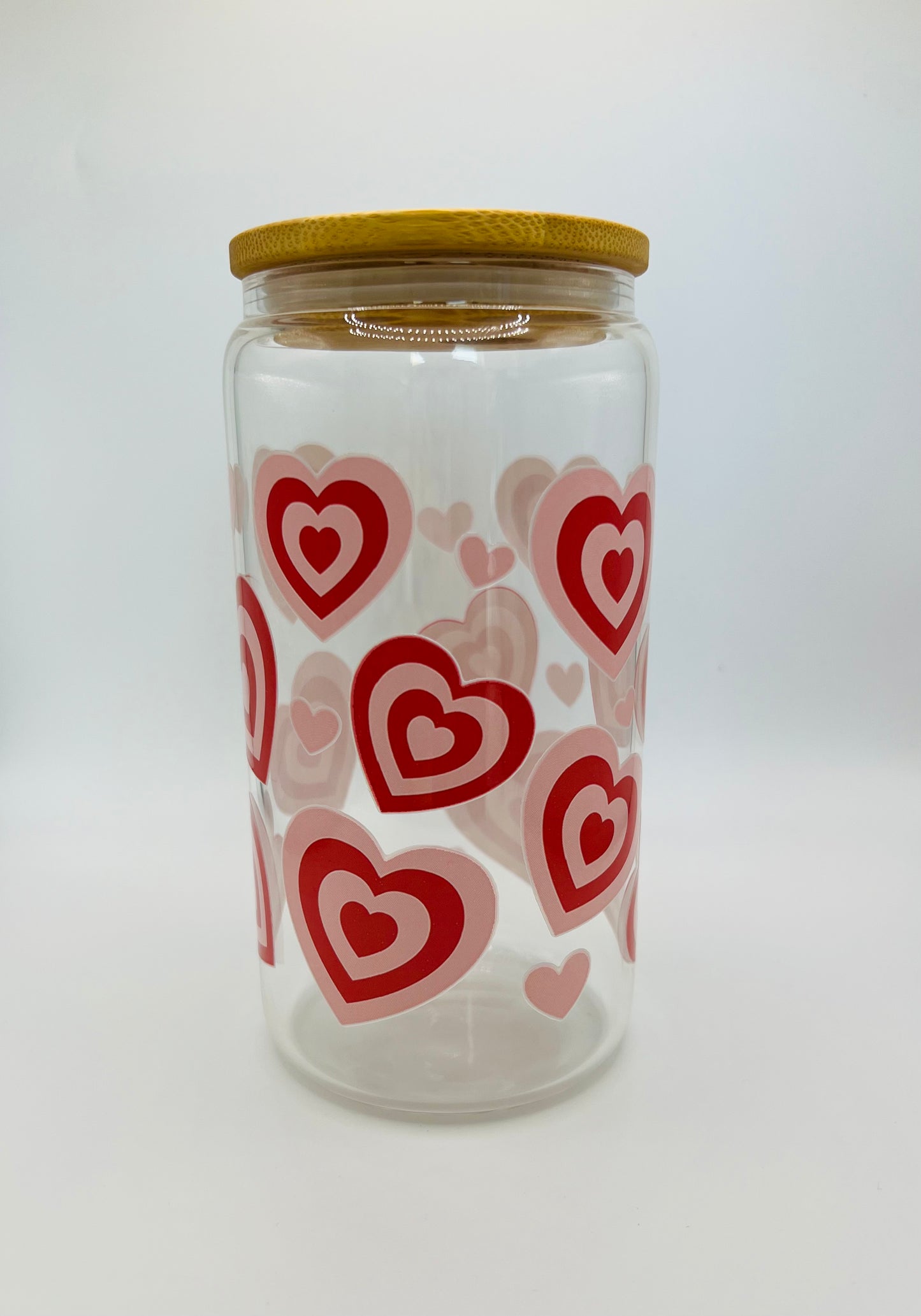 Valentines Glass cans