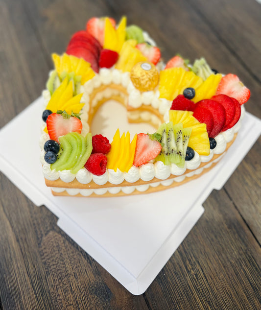 heart shaped cake