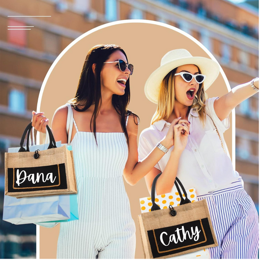 Burlap Tote Bag