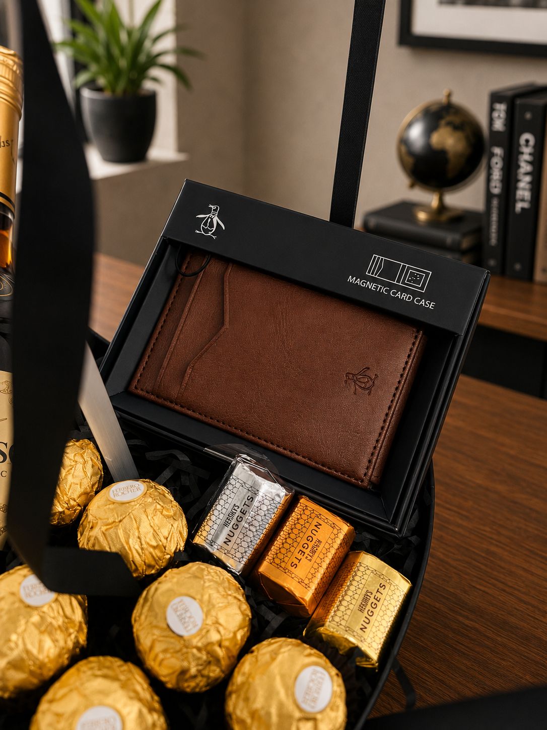 Liquor package with wallet