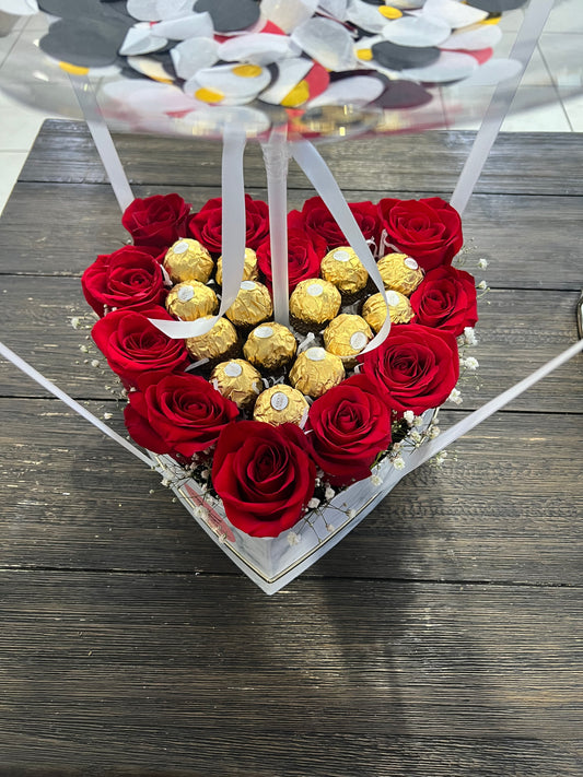 Roses Ferrero heart