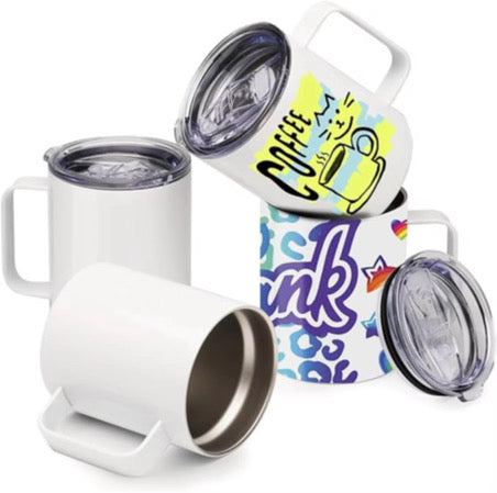 Stainless steel travel mug