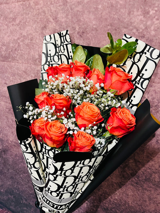 12 roses bouquet