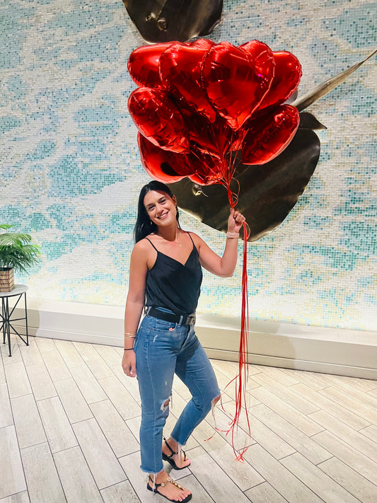 Heart chrome balloon