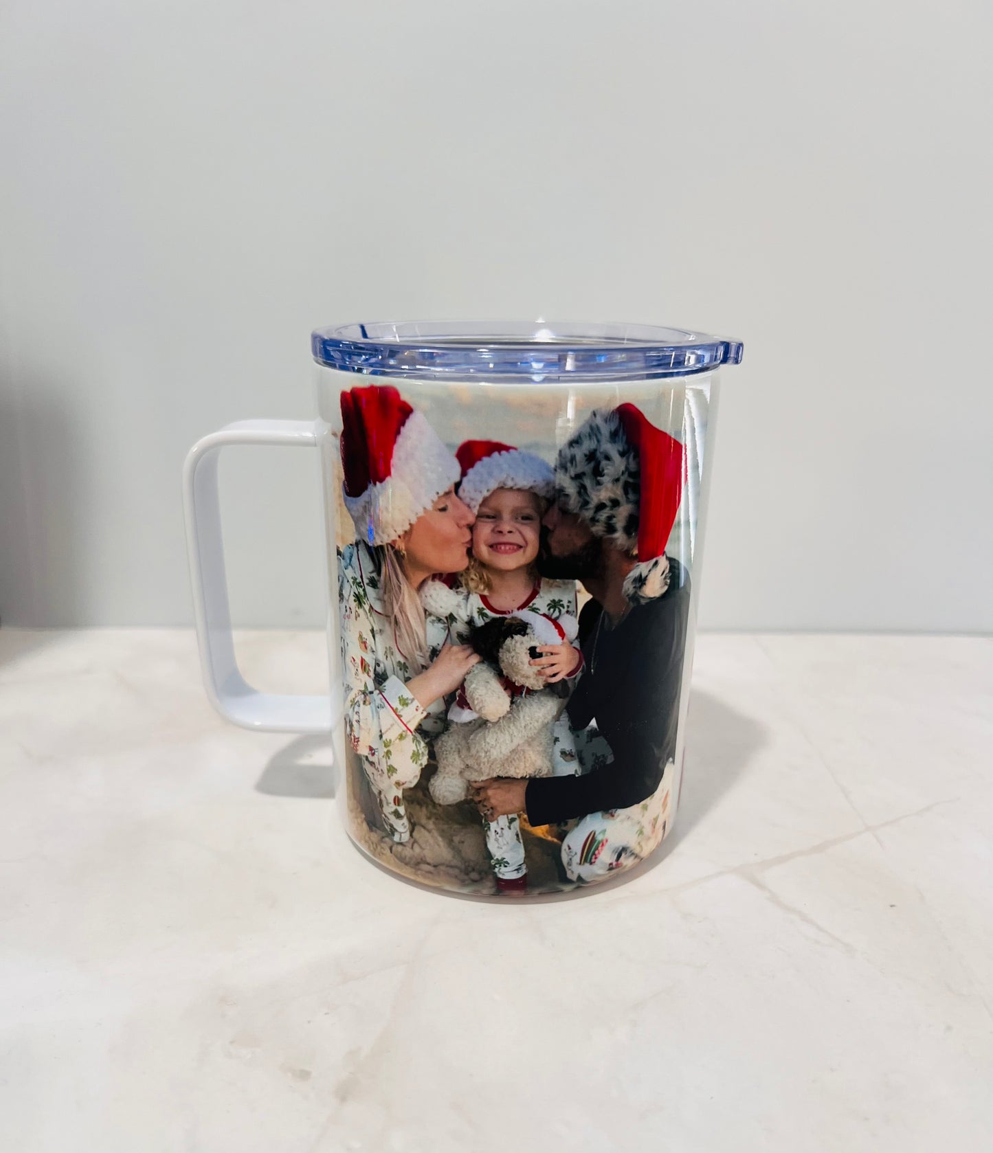 Stainless steel travel mug
