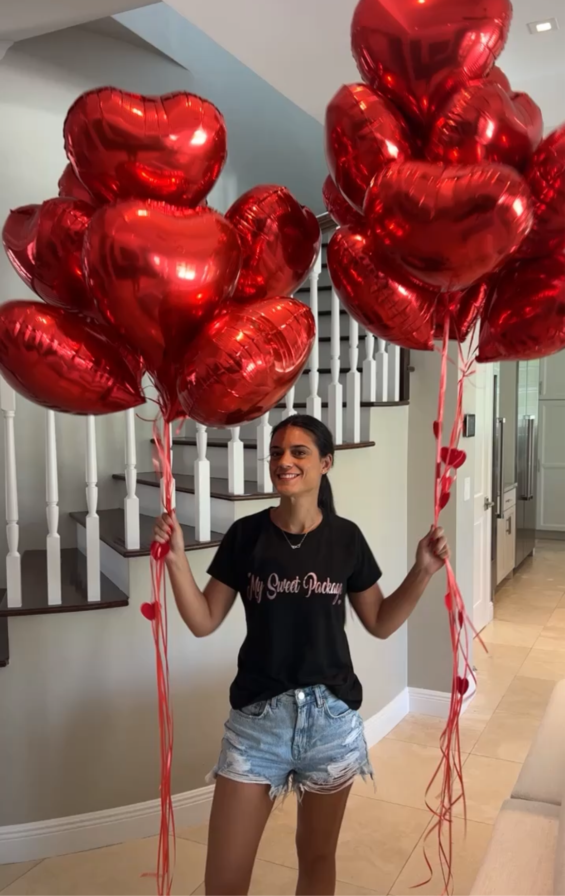 Heart chrome balloon