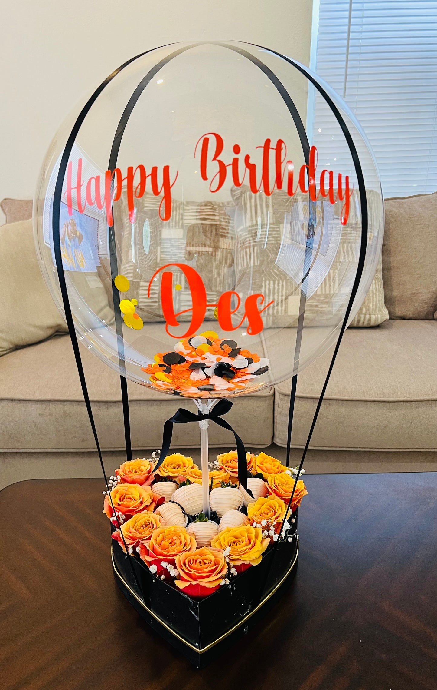 Roses & Strawberries covered chocolate