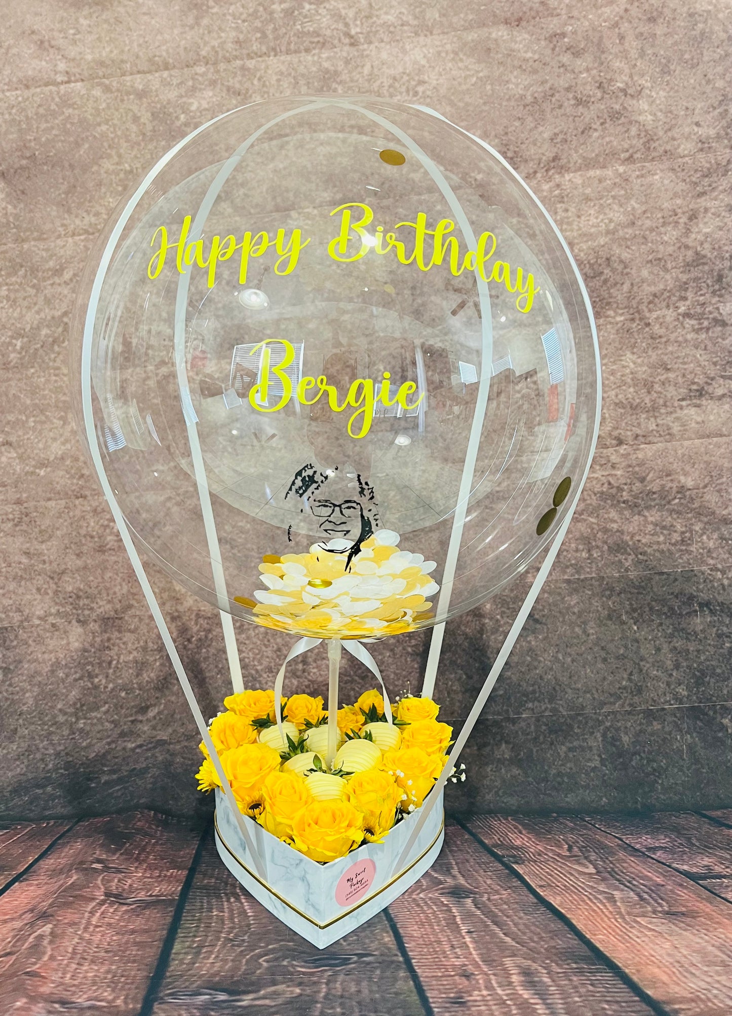 Roses & Strawberries covered chocolate