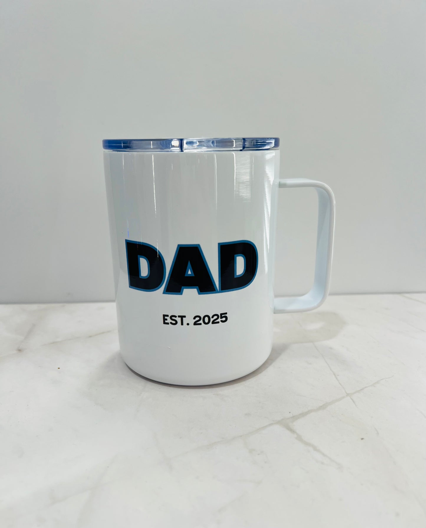 Stainless steel travel mug