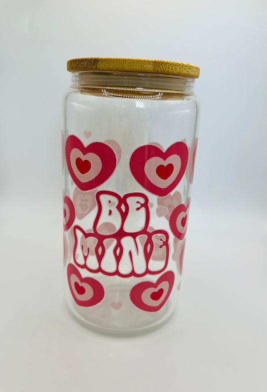 Valentines Glass cans