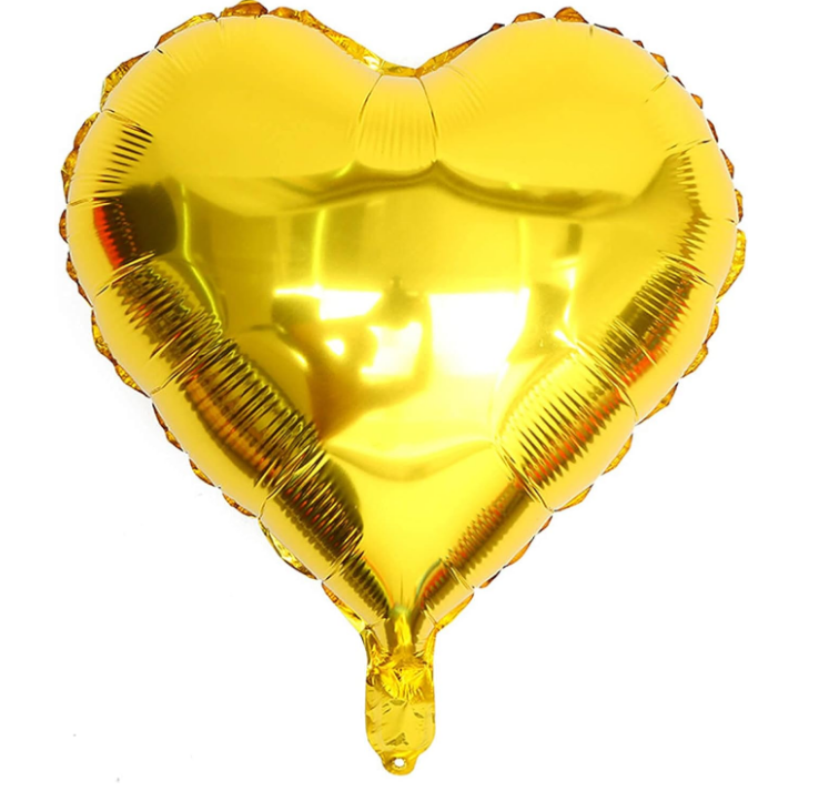 Heart chrome balloon