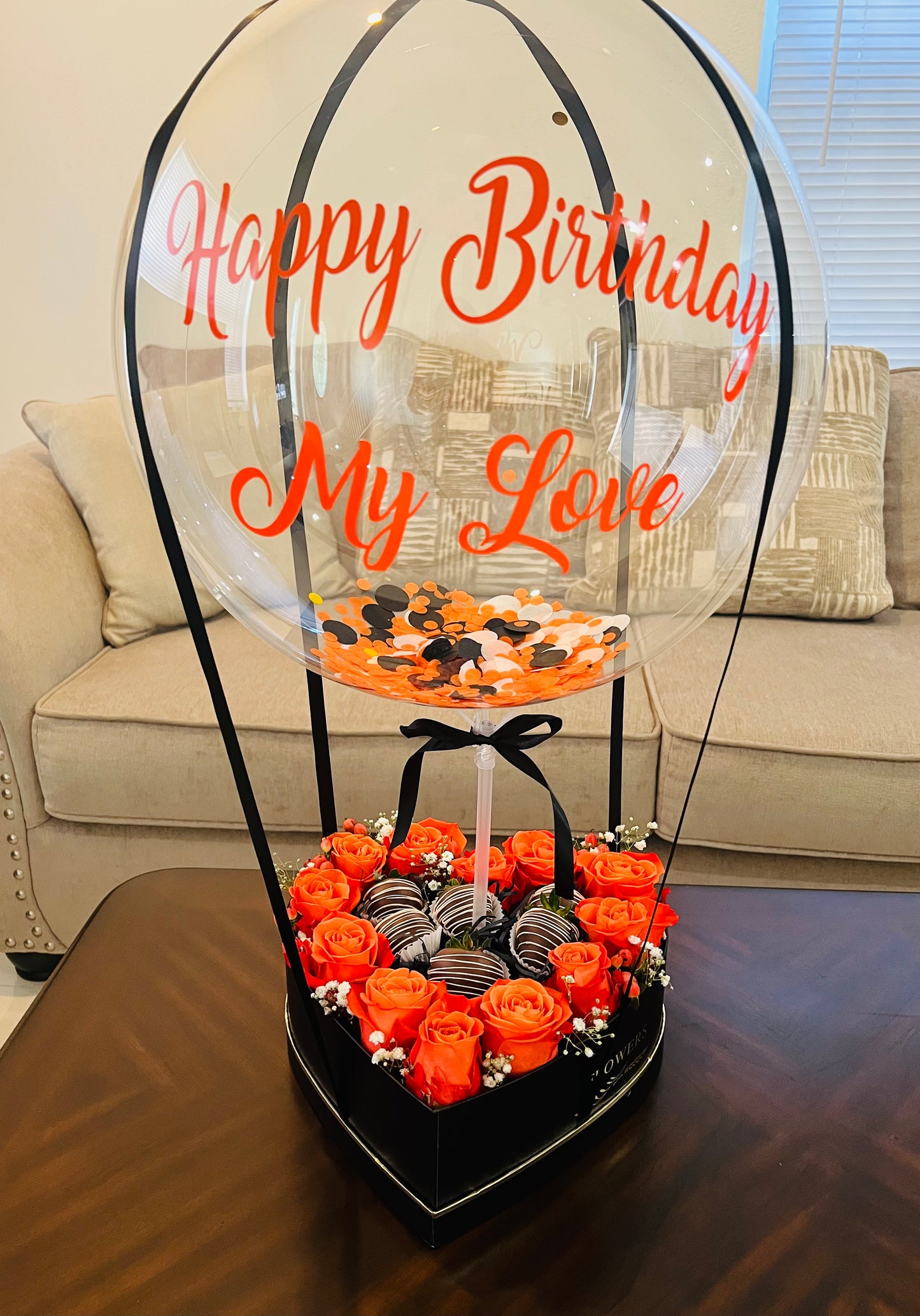 Roses & Strawberries covered chocolate