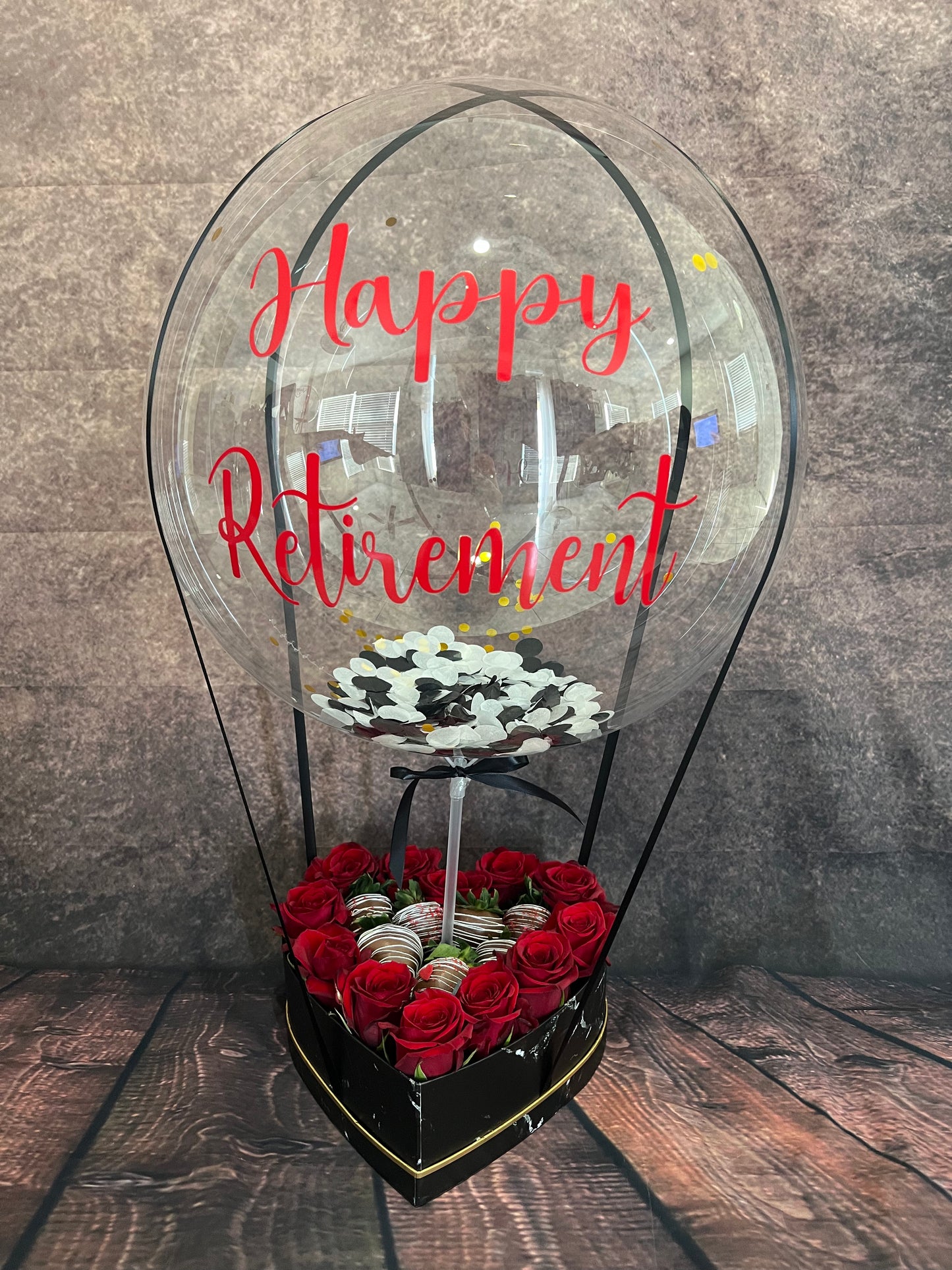 Roses & Strawberries covered chocolate