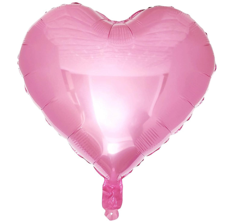 Heart chrome balloon