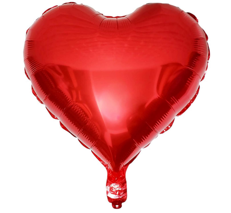 Heart chrome balloon