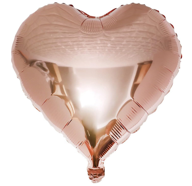 Heart chrome balloon