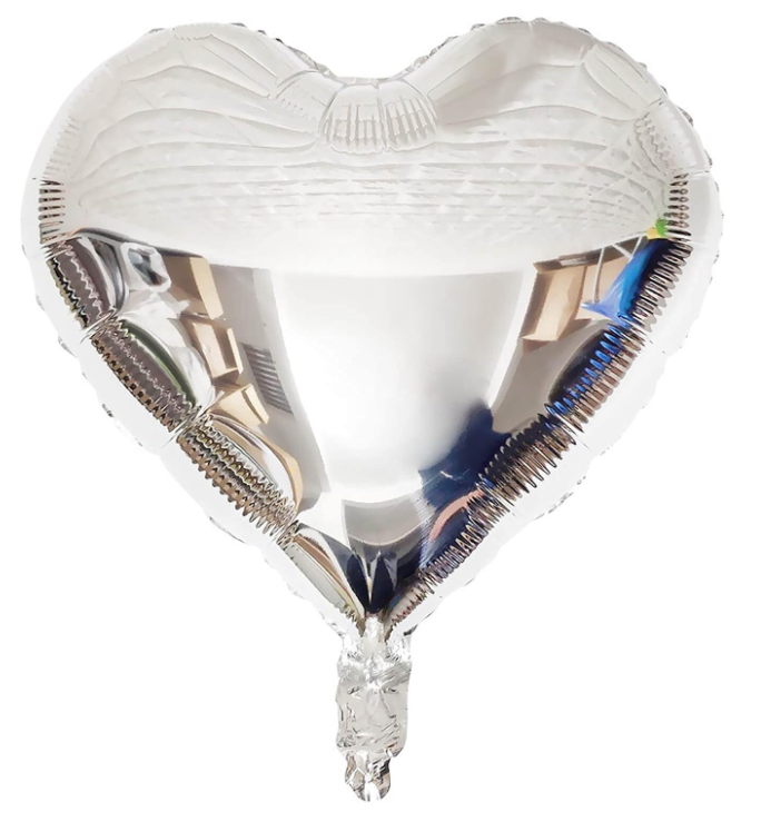 Heart chrome balloon