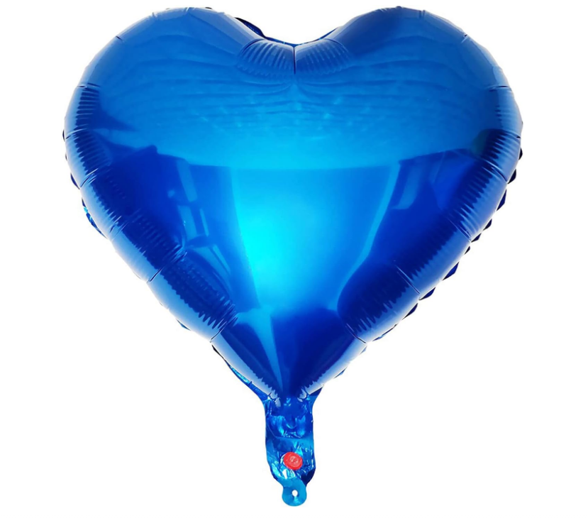 Heart chrome balloon