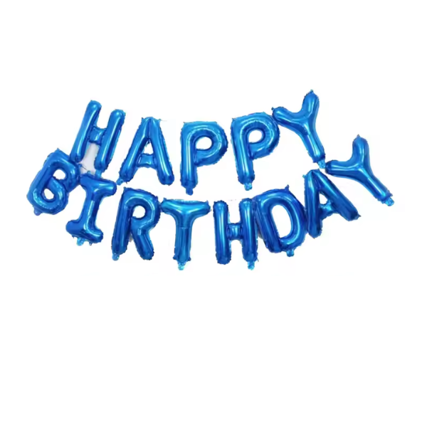 Happy Birthday letter balloons