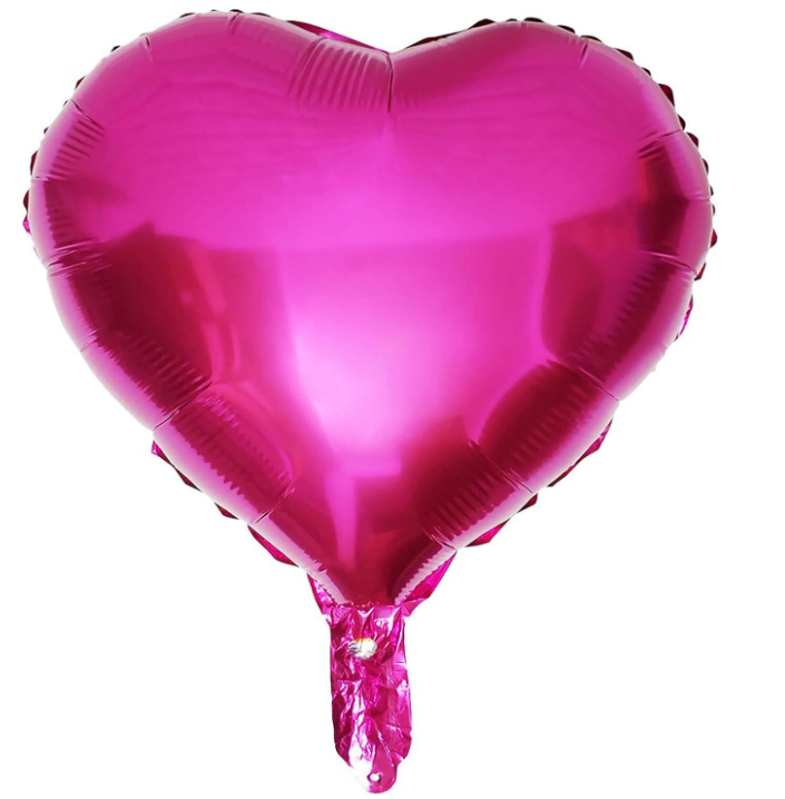 Heart chrome balloon